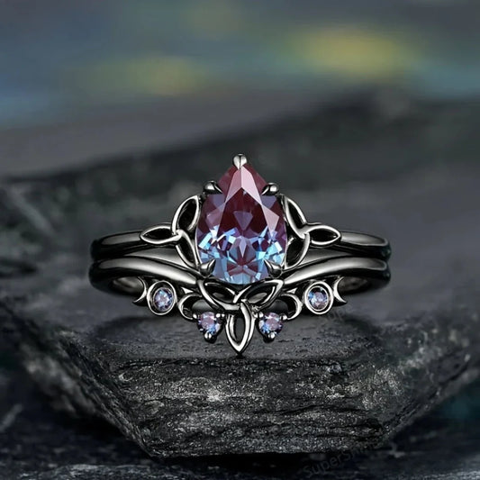Amethyst Layered Ring