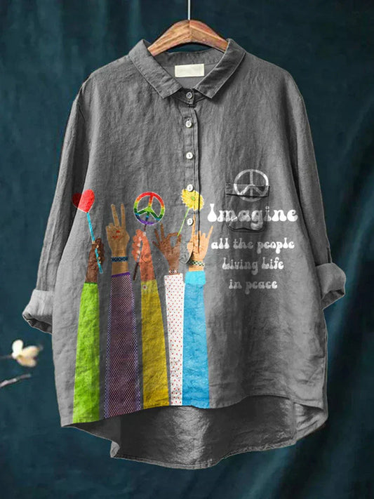 Béke Hippie Művészeti Póló